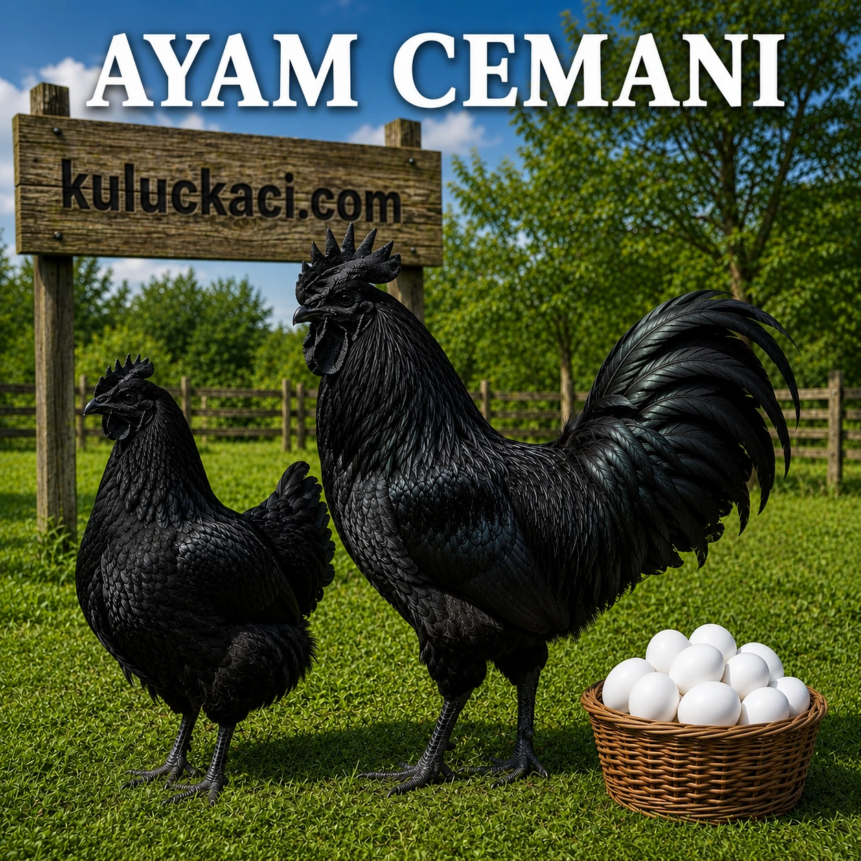 Ayam Cemani Kuluçkalık Yumurtası